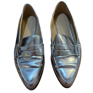 MICHAEL Michael Kors Women's Silver Chrome Loafers